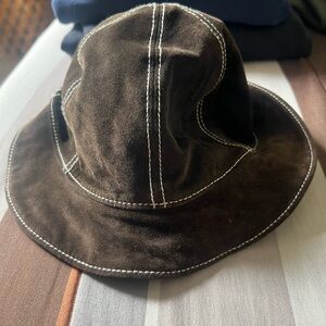 Dooney & Bourke Italian suede bucket hat